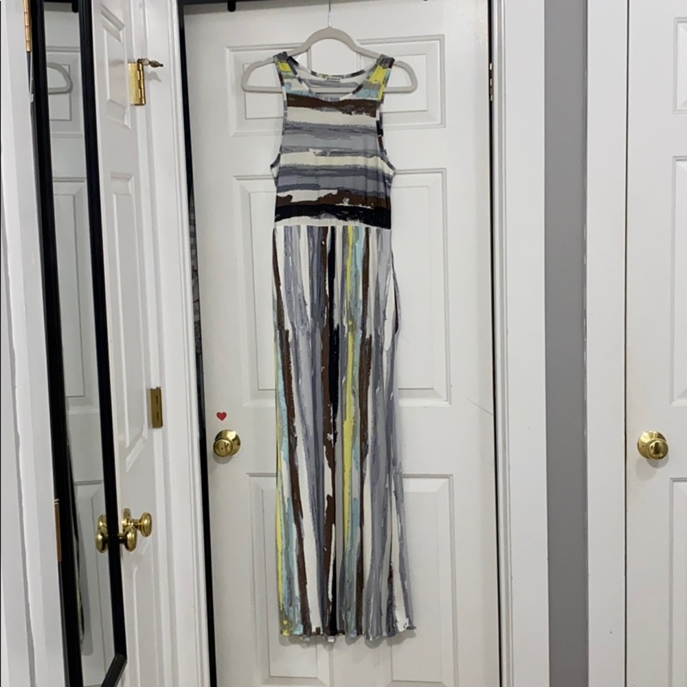 Painted Maxi Dress with pockets